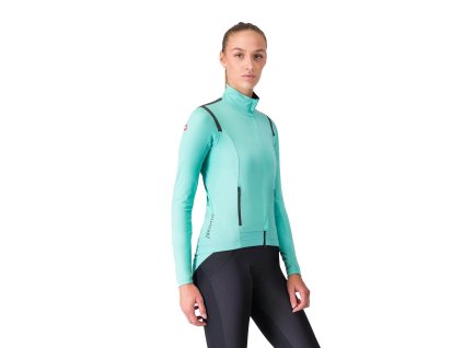 Castelli Perfetto Ros 3 W Jacket, Pool blue  Dámska cyklo bunda do väčšiny podmienok