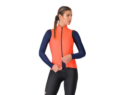 Castelli Perfetto Air W Vest, Brilliant pink  Dámska cyklo vesta do chladných podmienok