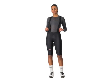 Castelli Omloop Thermal W DT bibshort, Black  Dámske cyklo kraťasy s trakmi pre jarno/ jesenné výjazdy