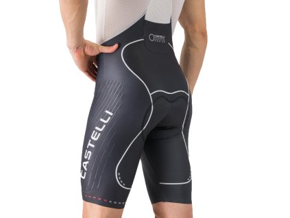 Castelli Free Aero Race S KIT bibshort, Black/ White  Pohodlie a aerodynamika sa stretajú v novom kúsku cyklo nohavíc