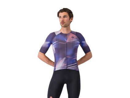 Castelli Aero Race 8S jersey, Night shade/ Rosa giro  Vylepšený aero dres od Castelli pre vaše závodné nasadenie