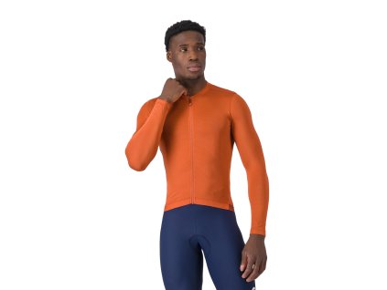 Castelli Espresso 2 LS jersey, Paprika  Redesignovaný obľúbený cyklo dres s dlhým rukávom