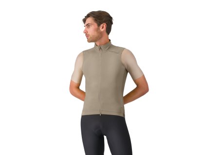 Castelli Espresso 2 Vest, Clay  Vesta s windstoperom pre doplnenie vašej espresso kolekcie