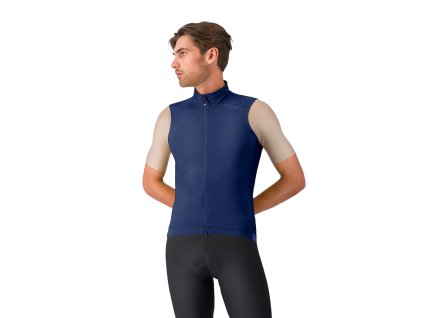 Castelli Espresso 2 Vest, Belgian blue  Vesta s windstoperom pre doplnenie vašej espresso kolekcie