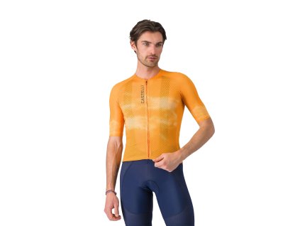 Castelli Climber's A/C jersey, Vivid orange/ Smoky gray  Veľmi tenký cyklistický dres do horúcich letných dní