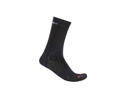 Castelli Aero Race PRO 20 sock, Black  Poholdné cyklistické ponožky s výšším aero lemom