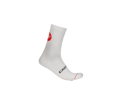 Castelli Entrata 12 sock, White  Letné tenké cyklo ponožky s 12cm lemom