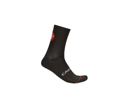 Castelli Entrata 12 sock, Black  Letné tenké cyklo ponožky s 12cm lemom