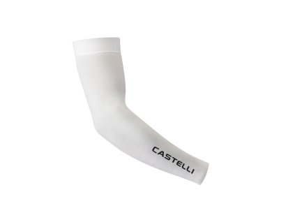 Castelli UPF 50 + Light Arm 3 sleeves, White  Cyklistické návleky na ruky s ochranou pred slnkom