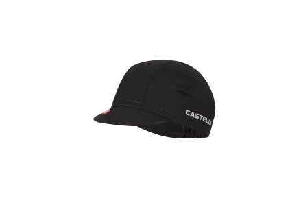 Castelli Logo cap, Black  Tradičná cyklistická čiapka