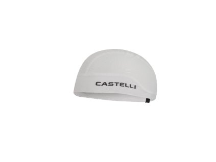 Castelli Summer skullcap, White  Sieťovaná čiapka pod prilbu bez šiltu