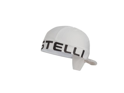 Castelli Bandana, White/ Black  Ľahká a vzdušná viazacia šatka na hlavu