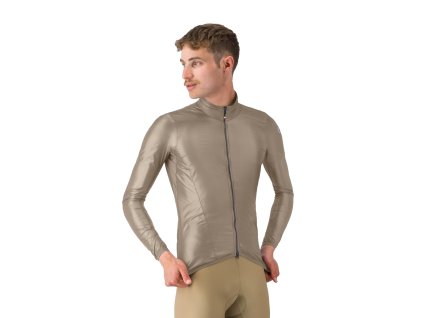 Castelli Aria Shell 2 jacket, Clay  Veľmi ľahká a zbaliteľná pláštenka