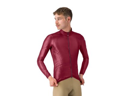 Castelli Aria Shell 2 jacket, Deep bordeaux  Veľmi ľahká a zbaliteľná pláštenka