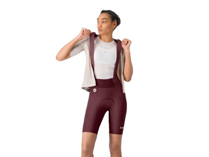 Castelli Espresso 2 W DT bibshort, Deep bordeaux  Obľubený model dámskych cyklo nohavíc so strečovými trakmi