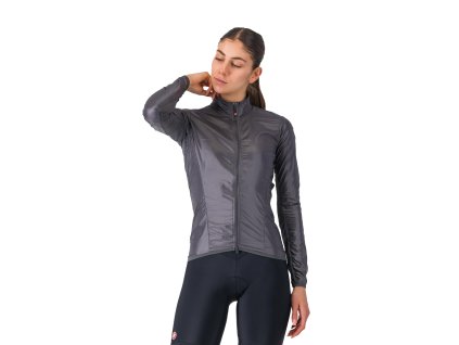 Castelli Aria Shell 2 W jacket, Dark gray  Dobre zbaliteľná a ľahká, dámska cyklo bunda