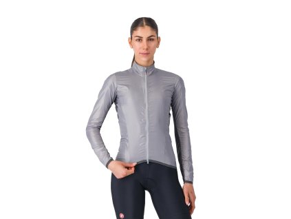 Castelli Aria Shell 2 W jacket, Silver gray  Dobre zbaliteľná a ľahká, dámska cyklo bunda