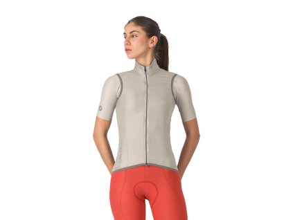 Castelli Aria 2 W Vest, Clay  Ľahká dámska vestička s windstoperom na prednej časti