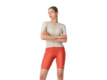 Castelli Espresso 2 W short, Paprika  Obľúbené letné dámske nohavice bez trakov vo verzii 2.35