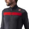 Castelli Puro 3 LS - Tmavá šedá/červená reflex (Veľkosť XXL)