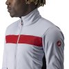 Castelli Raddoppia 3 (Farba CST-Raddoppia-3-Jacket-Silver-Gray/Red-Reflex-870, Veľkosť XXL)