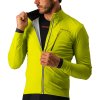 Castelli Go Jacket, Electric lime/ Black  Mierne zateplená univerzálna bunda na bicykel