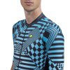 ALÉ PR-S Checker, Light blue  Pánsky cyklistický dres s krátkym rukávom