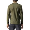 Castelli Trail Tech LS Tee - Olivovo zelená/tmavá šedá/oranžová (Veľkosť XXL)