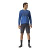 Castelli Trail Tech LS Tee - Kobaltovo modrá/savile blue/strieborná (Veľkosť XXL)