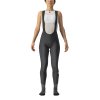 Castelli Velocissima W DT Bibtight (Farba CST-Velocissima-W-DT-Bibtight-Black/Melon-Silver-Reflex-883, Veľkosť XS)