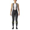 Castelli Velocissima W DT Bibtight (Farba CST-Velocissima-W-DT-Bibtight-Black/Melon-Silver-Reflex-883, Veľkosť XS)
