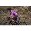 ALÉ PR-E Magic Colour W bibshort, Bordeaux  Dámske elastické cyklistické nohavice s trakmi
