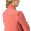 Castelli Alpha Flight Ros W, Mineral red/ Black reflex  Dámska ľahká cyklistická bunda do prechodných podmienok