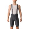 Castelli Espresso bibshort, Dark gray  Pohodlné letné cyklo kraťasy s trakmi