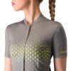 Castelli Unlimited Sentiero 3 jersey, Gunmetal gray/ Sulphur  Dámsky dres s krátkym rukávom