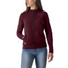 Castelli Milano 2 Full Zip W Fleece, Deep bordeaux  Dámska mikina s kapucou