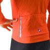 Castelli Entrata Jacket, Brilliant orange/ Silver  Pánska cyklistická bunda do chladných dní