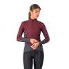 Castelli Perfetto Air W Jacket, Deep bordeaux/ Dark gray  Dámska cyklistická bunda do rôznych chladných a premenlivých podmienok