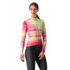 Castelli Phase LS, Multicolor pink  Dámsky cyklistický dres do chladných podmienok