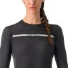 Castelli Merino Seamless W baselayer, Black  Základná dámska funkčná vrstva s merino vlnou