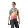 100213 castelli unlimited pro w jersey multicolor green orange