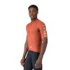 Castelli Entrata Apex jersey, Paprika/ Silver moon  Pohodlný letný cyklistický dres v komfortnejšom strihu