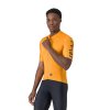 Castelli Entrata Apex jersey, Vivid orange/ Twilight blue  Pohodlný letný cyklistický dres v komfortnejšom strihu