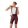 Castelli Espresso 2 W DT bibshort, Deep bordeaux  Obľubený model dámskych cyklo nohavíc so strečovými trakmi