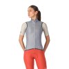 Castelli Aria 2 W Vest, Silver gray  Ľahká dámska vestička s windstoperom na prednej časti