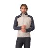 Castelli Alpha Fleece hoody, Silver gray/ Dark gray  Zateplená mikina s Polartecom Alpha pre voľný čas