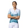 Alé PR-E Quartz W jersey, Green  Dámsky letný cyklo dres s krátkym rukávom