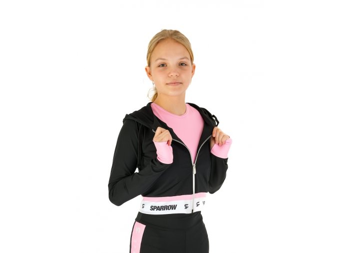 vyr 780croptop mikina zip ruzove sparrow 2