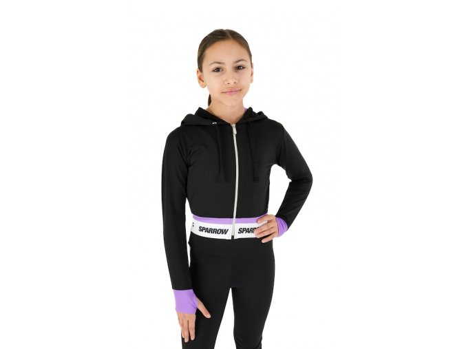 vyrp11 781croptop mikina zip fialove sparrow
