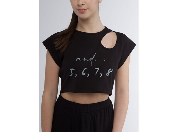 Crop top černý